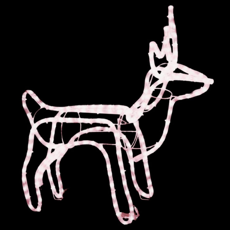 Vidaxl Weihnachten Figur Rentier warmes Weiß 60x30x60 cm