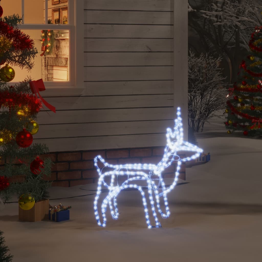 Vidaxl Weihnachten Figur kalt weiß 60x30x60 cm