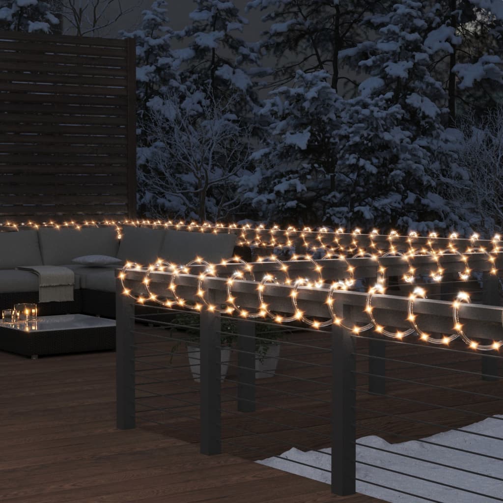Vidaxl leichte Girlande mit 120 LEDs warmes Weiß 5 m PVC