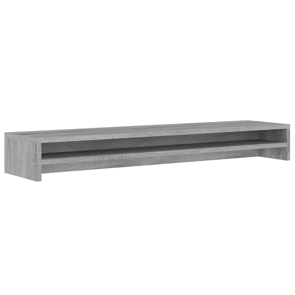 Vidaxl Monitor Standard 100x24x13 cm verarbeiteter Holzgrau Sonoma Eiche