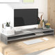 Vidaxl Monitor Standard 100x24x13 cm verarbeiteter Holzgrau Sonoma Eiche
