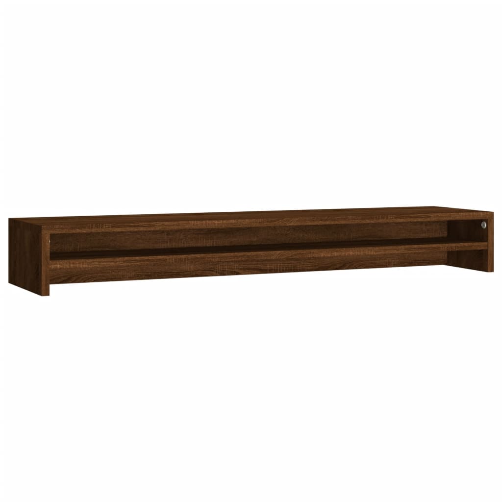 VIDAXL Monitor Standard 100x24x13 cm verarbeitete Holzbraune -Eichenfarbe