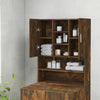 Vidaxl Waschmaschinenschrank 70,5 x 25,5 x 90 cm geräucherte Eiche gefärbt