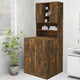 Vidaxl Waschmaschinenschrank 70,5 x 25,5 x 90 cm geräucherte Eiche gefärbt