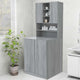 VIDAXL WASH MACHINGBOGT 70,5 x 25,5 x 90 cm Graues Sonoma Eiche -Colored