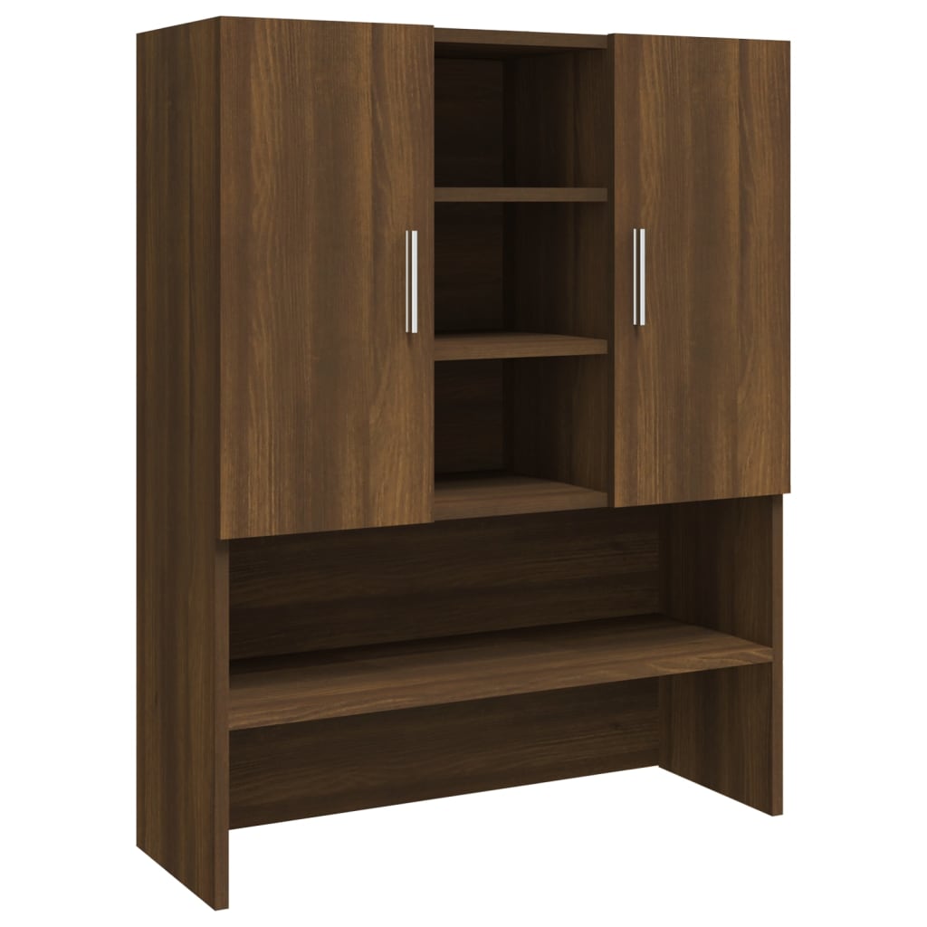 Vidaxl Waschmaschinenschrank 70,5 x 25,5 x 90 cm Braune Eiche Farbe