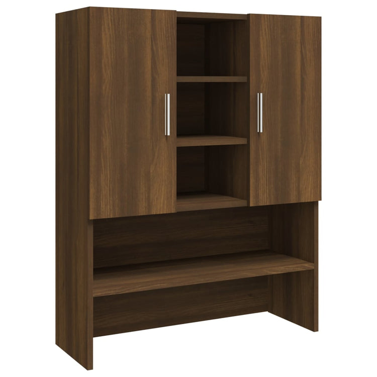 Vidaxl Waschmaschinenschrank 70,5 x 25,5 x 90 cm Braune Eiche Farbe