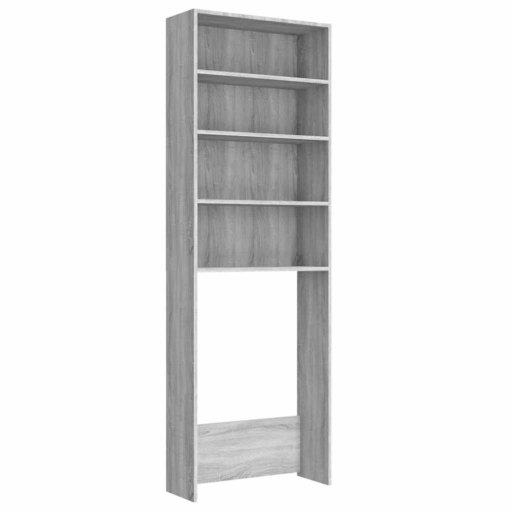 Vidaxl Waschmaschinenschrank 64x24x190 cm graue Sonoma Eichefarbe