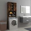 Vidaxl Waschmaschinenschrank 64x25.5x190 cm geräucherte Eiche gefärbt