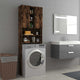 Vidaxl Waschmaschinenschrank 64x25.5x190 cm geräucherte Eiche gefärbt