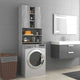 Vidaxl Waschmaschinenschrank 64x25.5x190 cm graue Sonoma -Eichefarbe