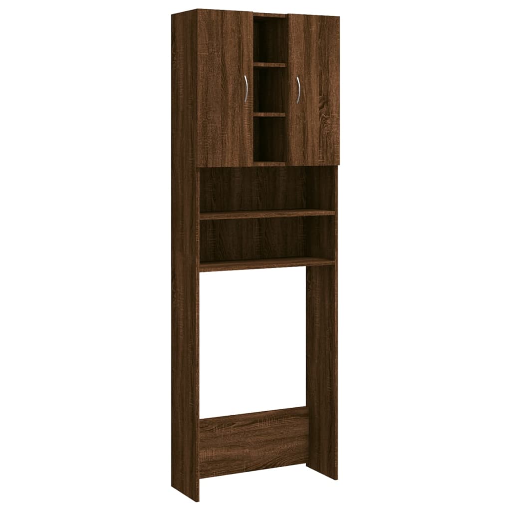 Vidaxl Waschmaschinenschrank 64x25.5x190 cm Braune Eiche Farbe