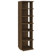 VIDAXL -Schuhregale 2 ST 27,5 x 27 x 102 cm verarbeitetes Holz Browniken - afbeelding 3