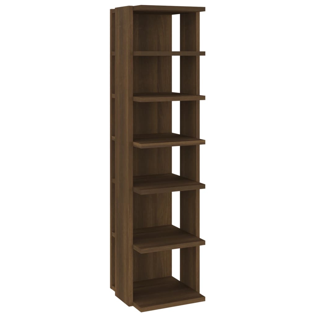 VIDAXL -Schuhregale 2 ST 27,5 x 27 x 102 cm verarbeitetes Holz Browniken