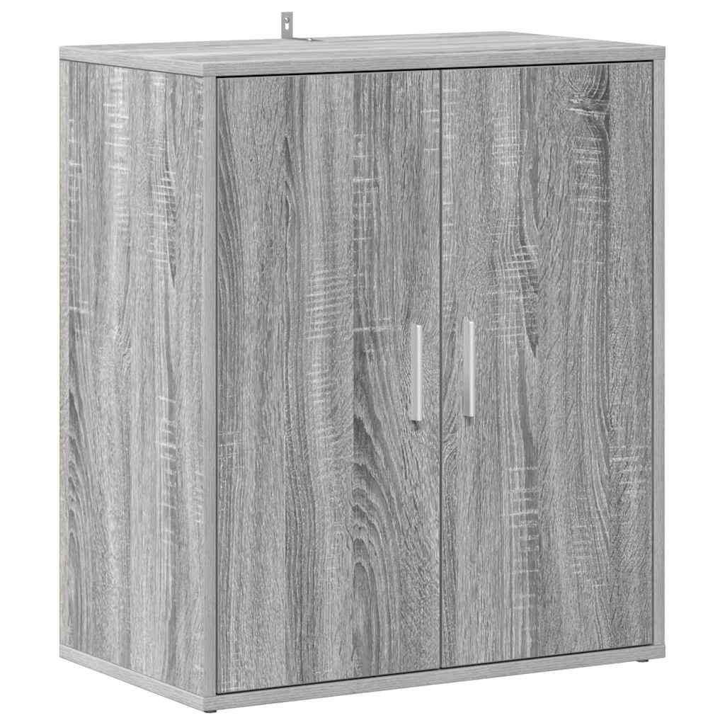 VIDAXL -Schuhschrank 60x35x70 cm Propertiertes Holzgrau Sonoma Eiche gefärbt