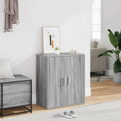 VIDAXL -Schuhschrank 60x35x70 cm Propertiertes Holzgrau Sonoma Eiche gefärbt
