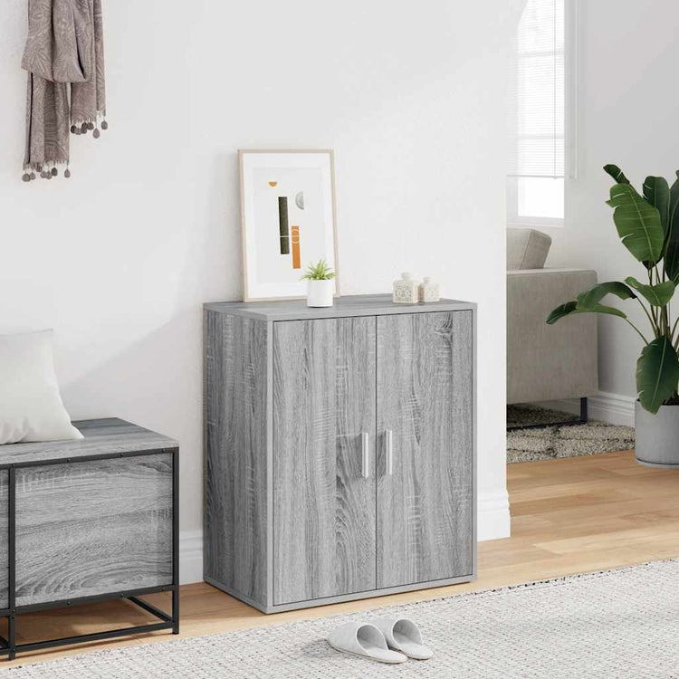 VIDAXL -Schuhschrank 60x35x70 cm Propertiertes Holzgrau Sonoma Eiche gefärbt
