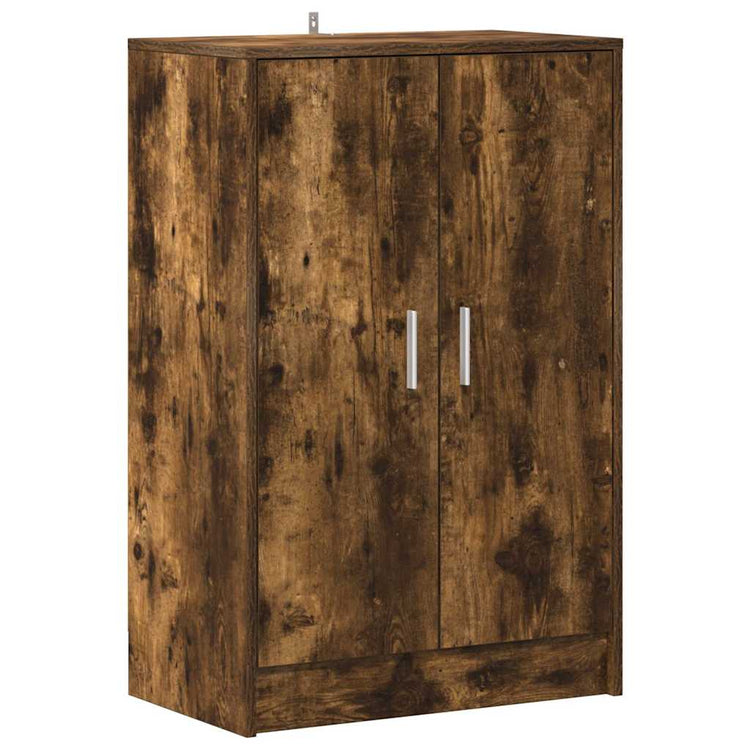 VIDAXL -Schuhschrank 60x35x92 cm verarbeiteter Holzgeräuchchen -Eiche gefärbt