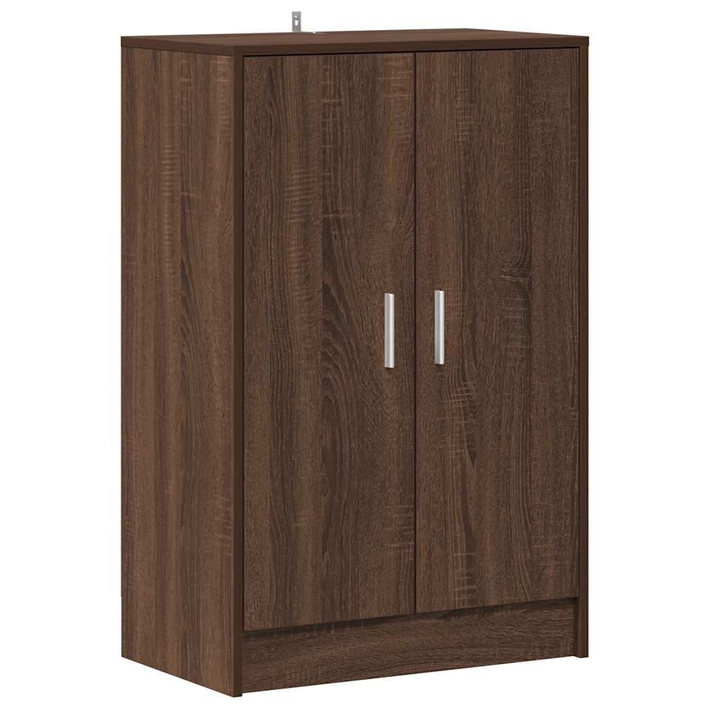 Vidaxl Schuhschrank 60x35x92 cm Schnitt Holzbraune Eiche Farbe