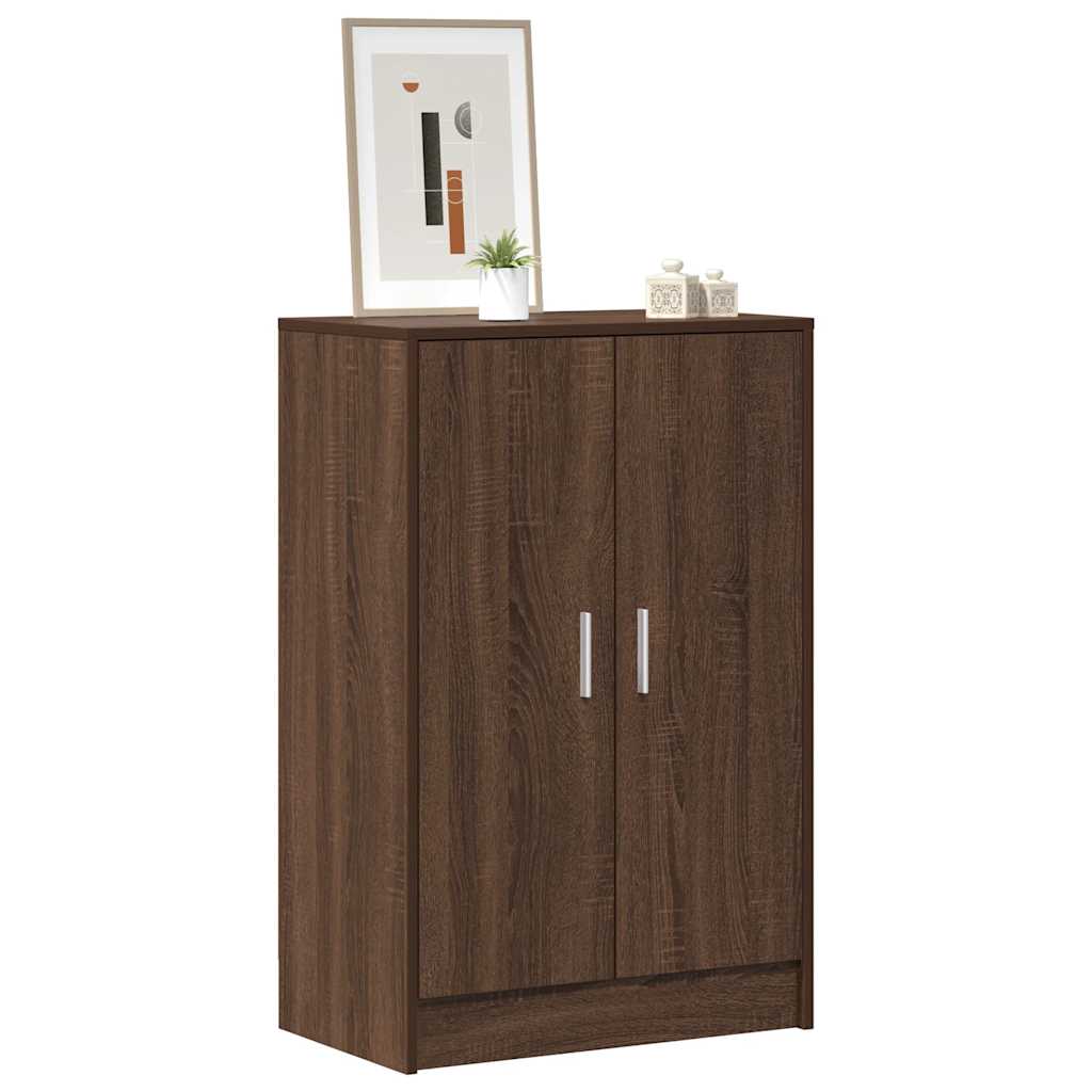 Vidaxl Schuhschrank 60x35x92 cm Schnitt Holzbraune Eiche Farbe