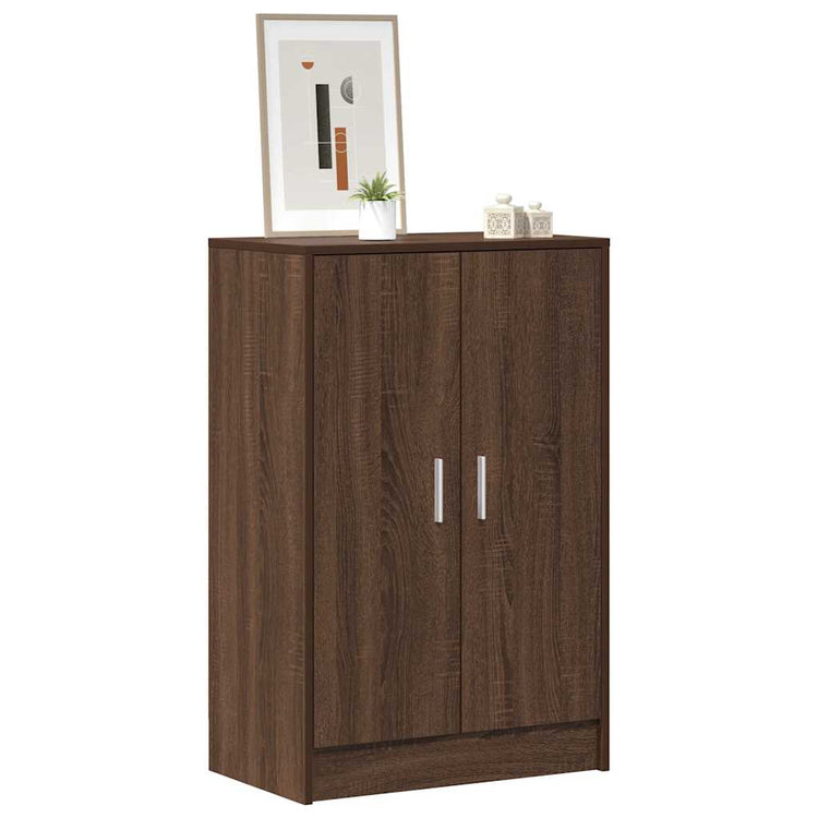 Vidaxl Schuhschrank 60x35x92 cm Schnitt Holzbraune Eiche Farbe