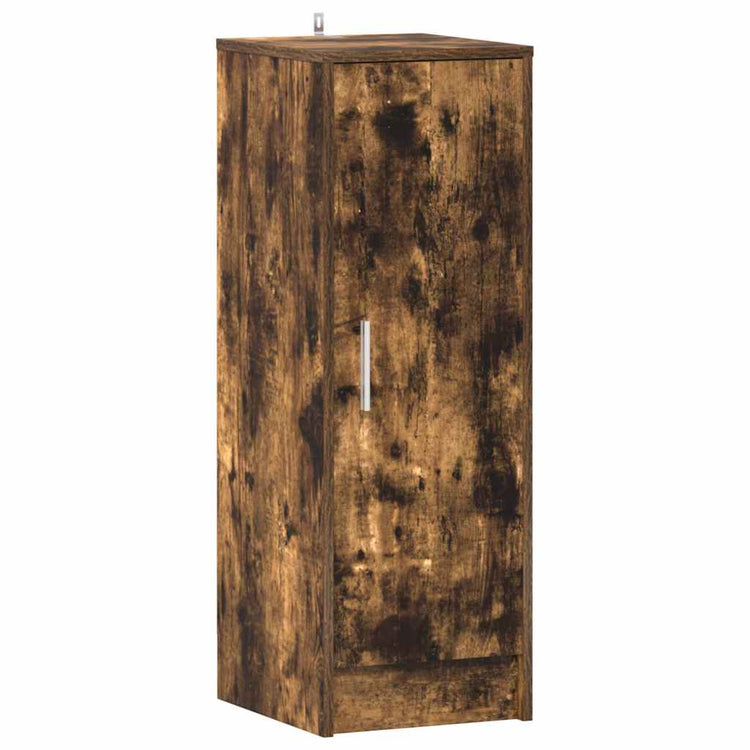Vidaxl -Schuhschrank 32x35x92 cm propertiertes Holzgeräuchchen -Eiche gefärbt