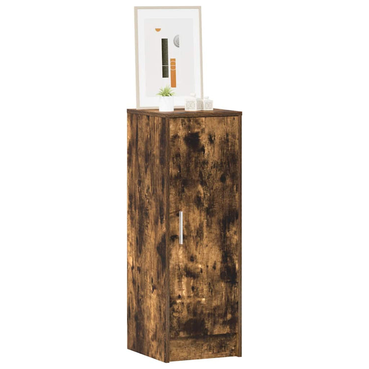 Vidaxl -Schuhschrank 32x35x92 cm propertiertes Holzgeräuchchen -Eiche gefärbt