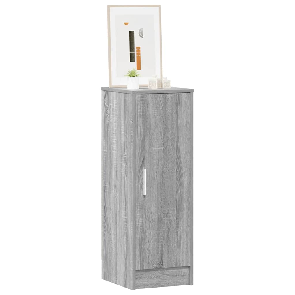 VIDAXL -Schuhschrank 32x35x92 cm propertiertes Holzgrau Sonoma Eiche gefärbt