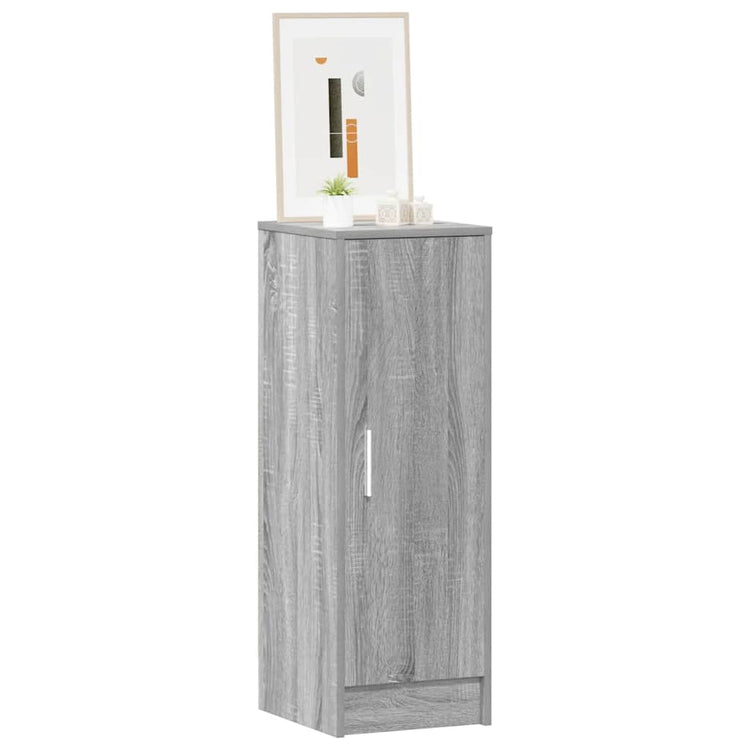 VIDAXL -Schuhschrank 32x35x92 cm propertiertes Holzgrau Sonoma Eiche gefärbt