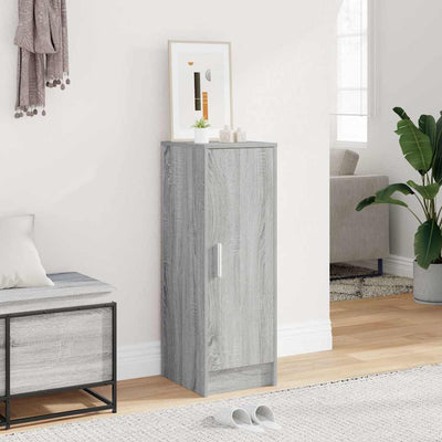 VIDAXL -Schuhschrank 32x35x92 cm propertiertes Holzgrau Sonoma Eiche gefärbt