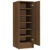 Vidaxl Schuhschrank 32x35x92 cm verarbeitete Holzbraune Eiche Farbe