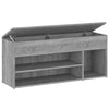 Vidaxl Schuhsofa 105x30x45 cm verarbeitetes Holzgrau Sonoma Eiche Farbe