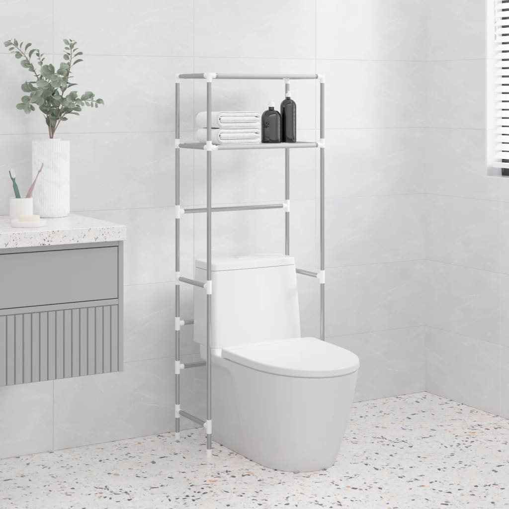 Vidaxl Toilett 2-Schicht 53,5x28x143 cm Eisengrau