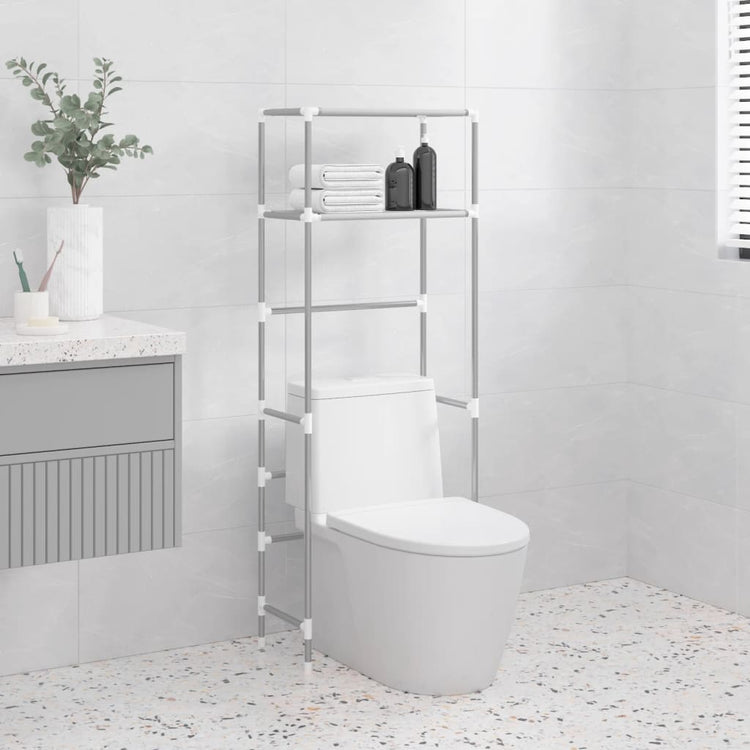 Vidaxl Toilett 2-Schicht 53,5x28x143 cm Eisengrau