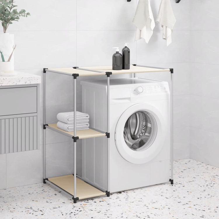 VIDAXL -LAGE -RAKE für Boven -Waschmaschine 87x55x90,5 cm Eisencreme -Colored