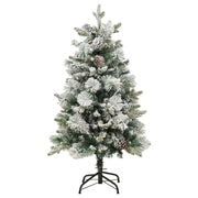 Vidaxl Weihnachtsbaum mit LED- und Kiefernkegeln und Schnee 150 cm PVC und PE - afbeelding 2