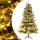 Vidaxl Weihnachtsbaum mit LED- und Kiefernzapfen 195 cm PVC und PE Green