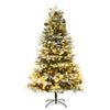 Vidaxl Weihnachtsbaum mit LED- und Kiefernkegel 225 cm PVC und PE Green