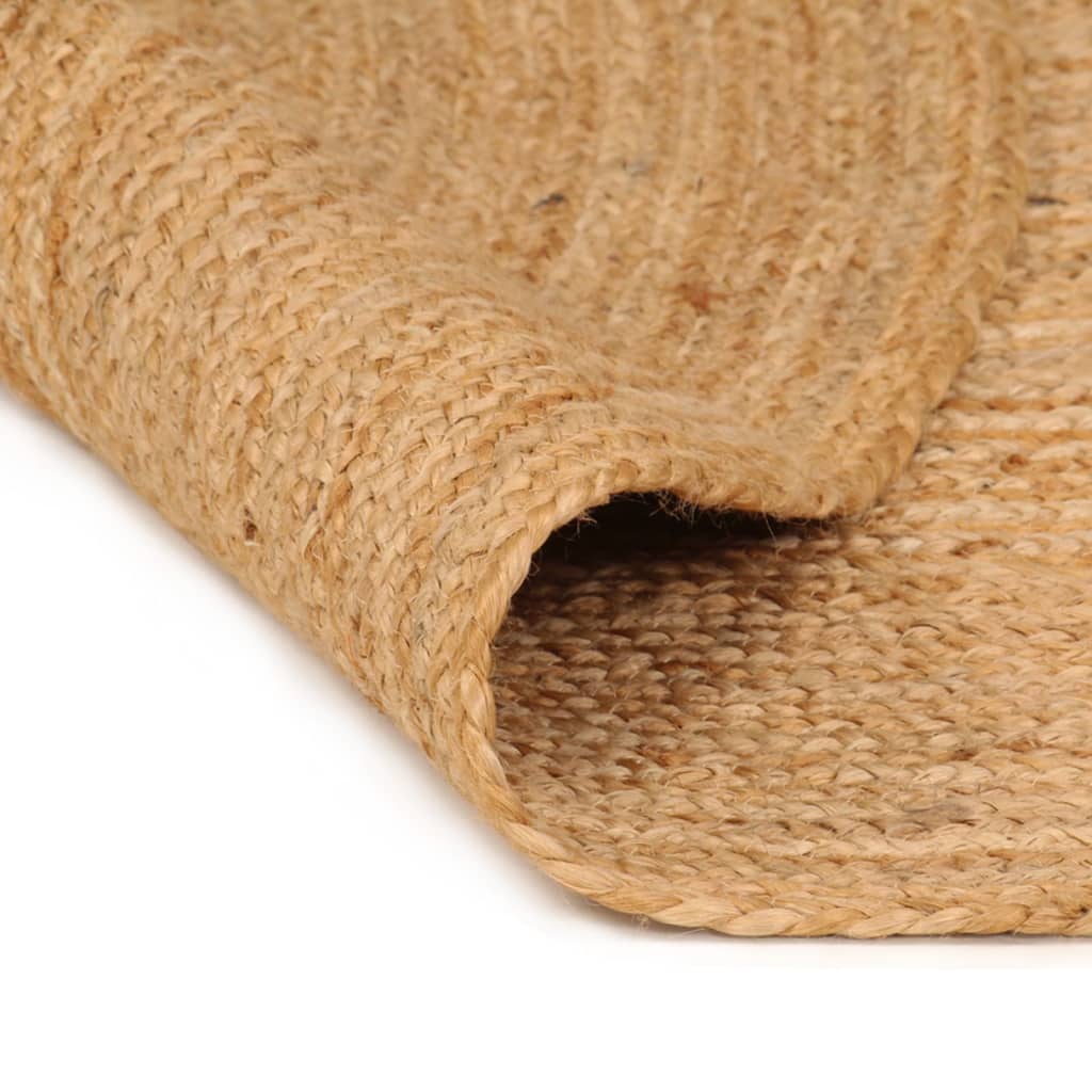 Vidaxl Teppich um 180 cm geflochtene Jute