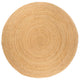 Vidaxl Teppich um 210 cm geflochtene Jute