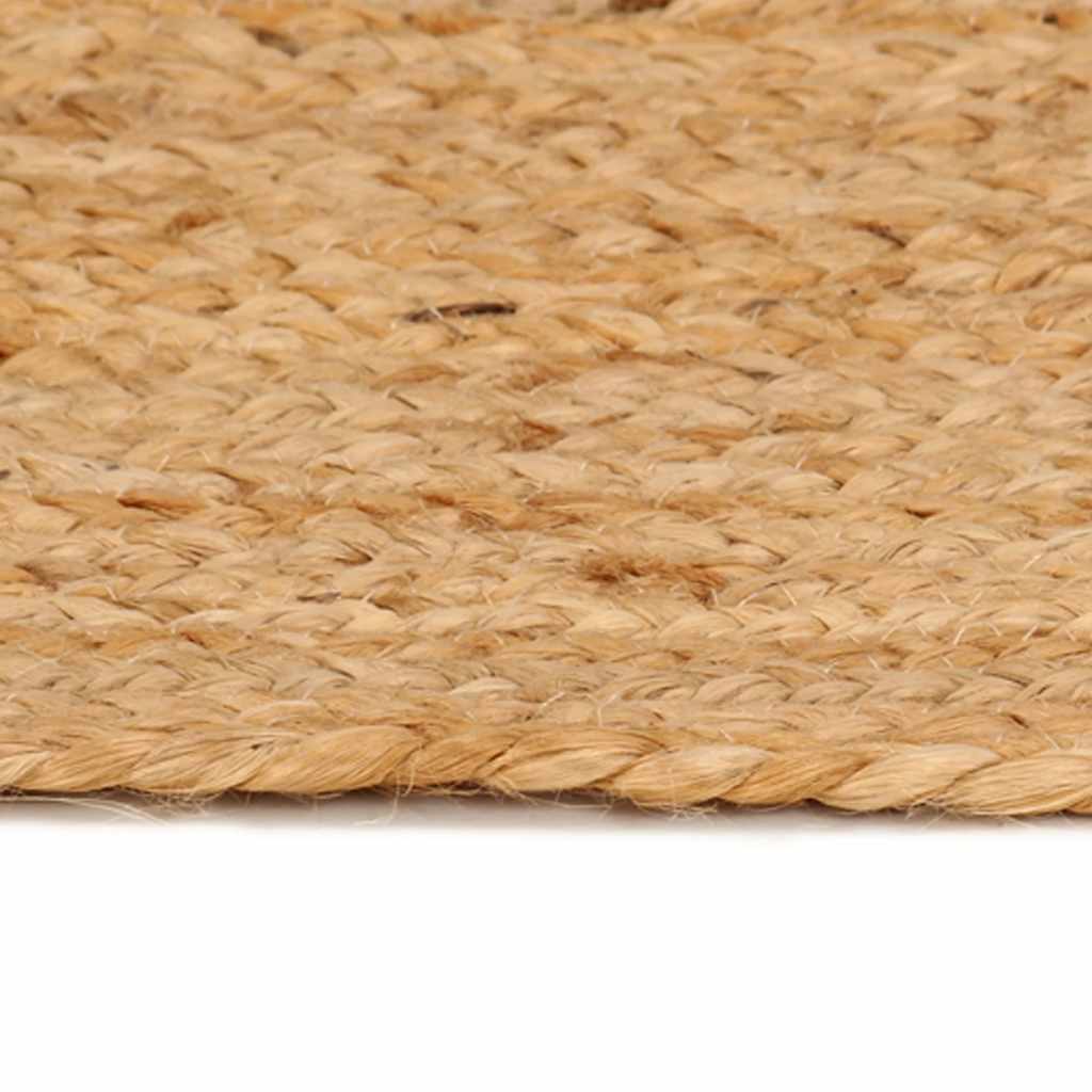 Vidaxl Teppich um 210 cm geflochtene Jute