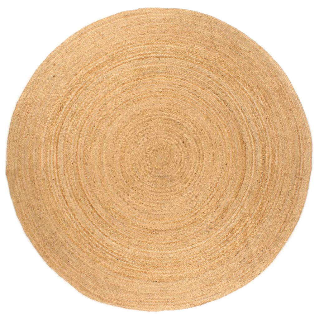 Vidaxl Teppich um 240 cm geflochtene Jute