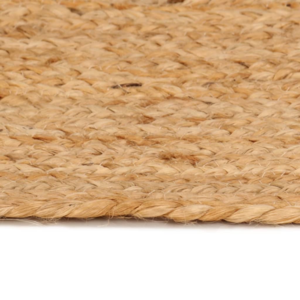 Vidaxl Teppich um 240 cm geflochtene Jute
