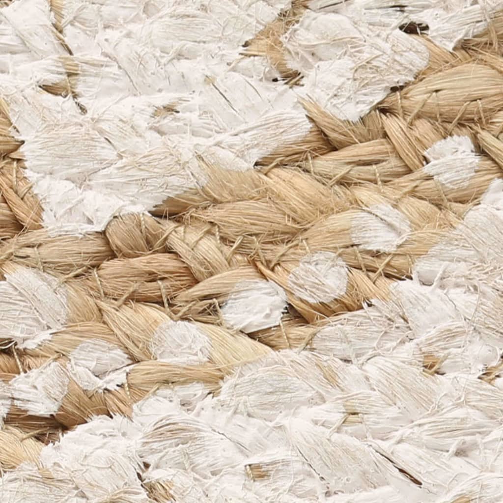 Vidaxl -Teppich mit dem Druck um 240 cm geflochtene Jute