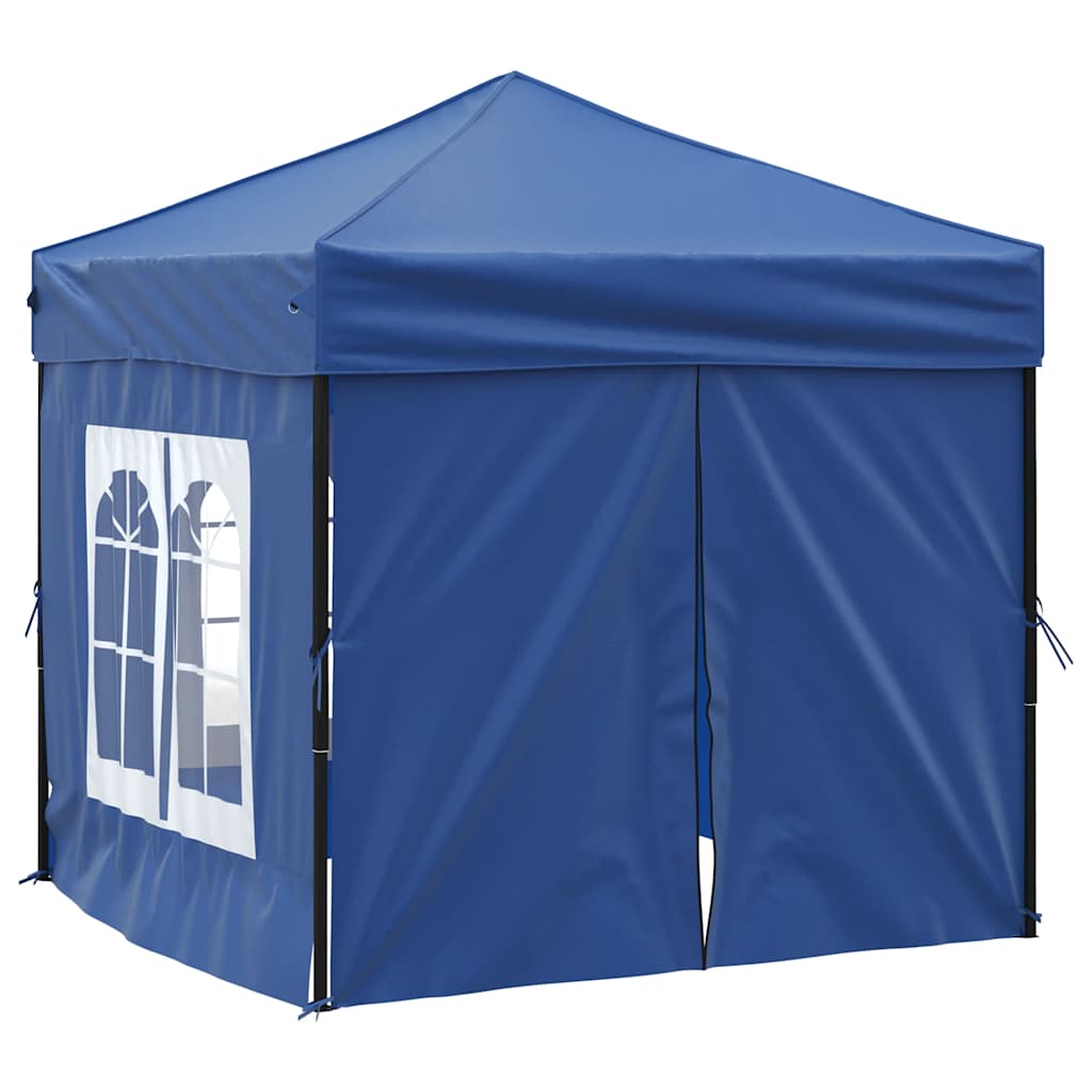 Vidaxl Partytent faltbar mit Seitenwänden 2x2 m blau