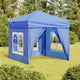Vidaxl Partytent faltbar mit Seitenwänden 2x2 m blau