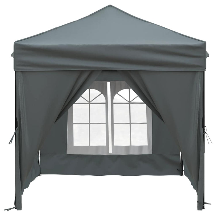 Vidaxl partytent faltbar mit Seitenwänden 2x2 m Anthrazit -gelenkt