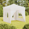 Vidaxl Partytent faltbar mit Seitenwänden 2x2 m weiß