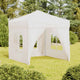 Vidaxl Partytent faltbar mit Seitenwänden 2x2 m weiß