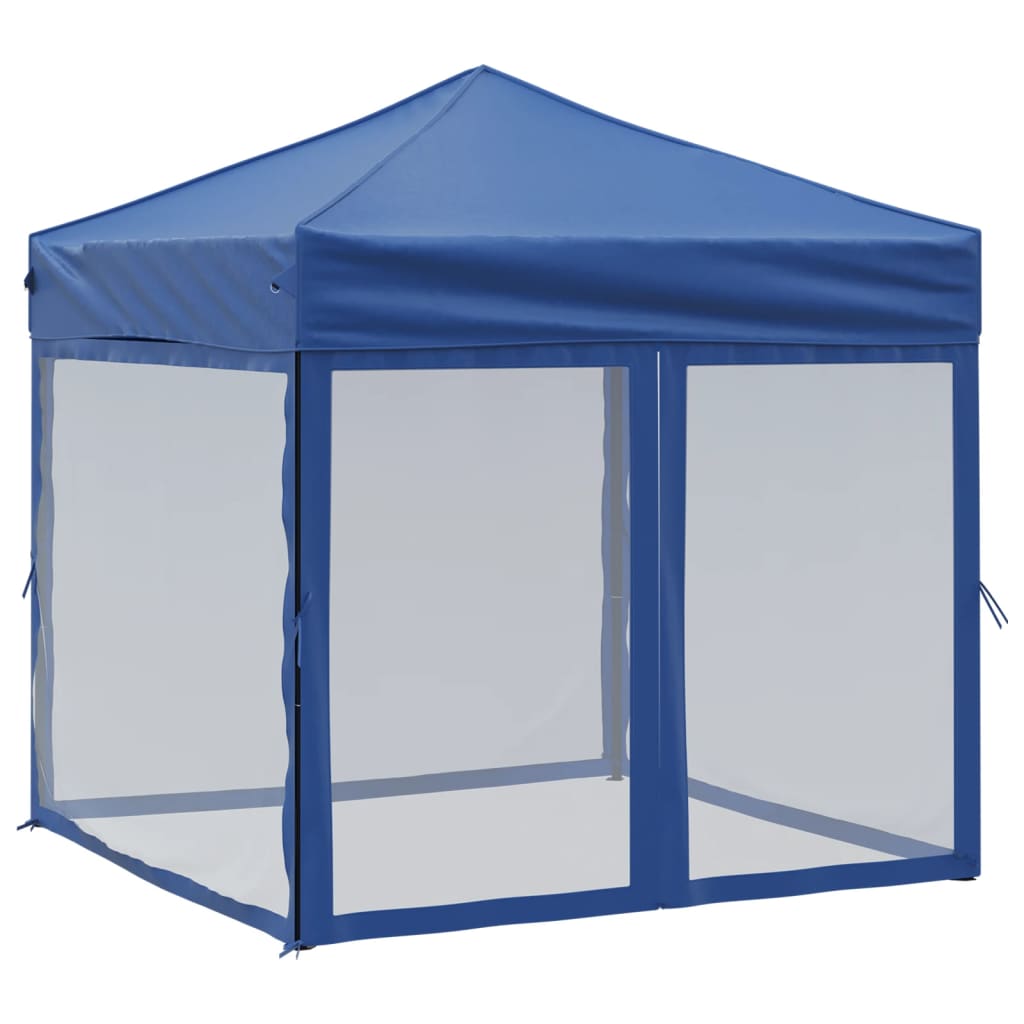 Vidaxl Partytent faltbar mit Seitenwänden 2x2 m blau